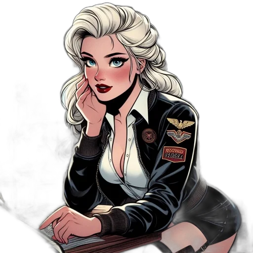 jacket, comic book art, cartoon, concept art transparent PNG cut-out