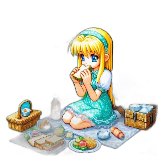 food, jewelry, pixel art, concept art transparent PNG cut-out