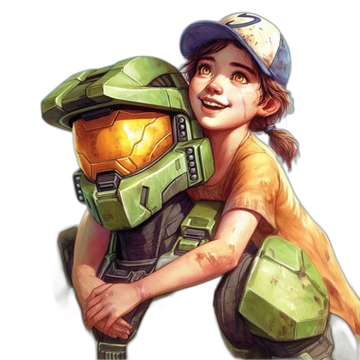 robot, weapon, face, hat transparent PNG cut-out