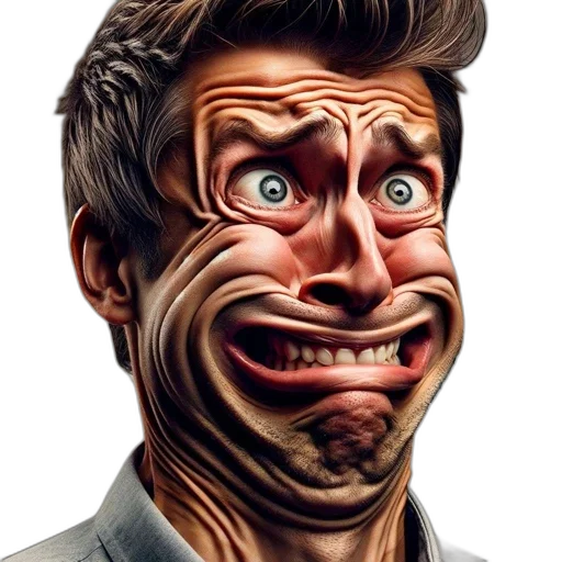 face, mask, creature, staff transparent PNG cut-out