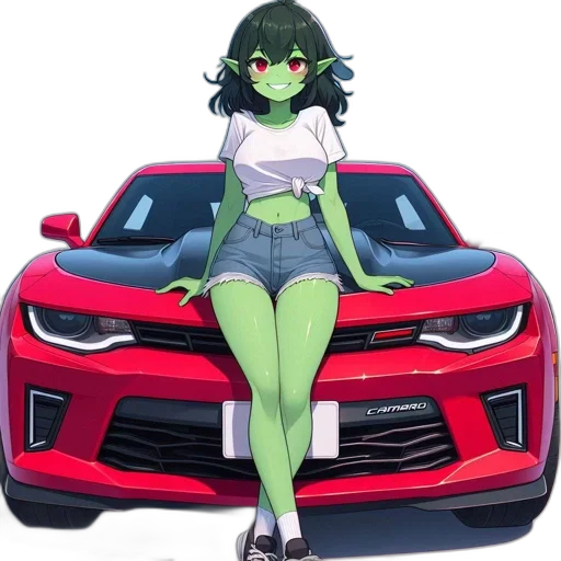 car, creature, dress, dragon transparent PNG cut-out