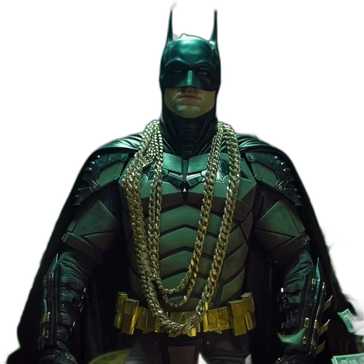 comic book art, concept art, 3d render, green transparent PNG cut-out