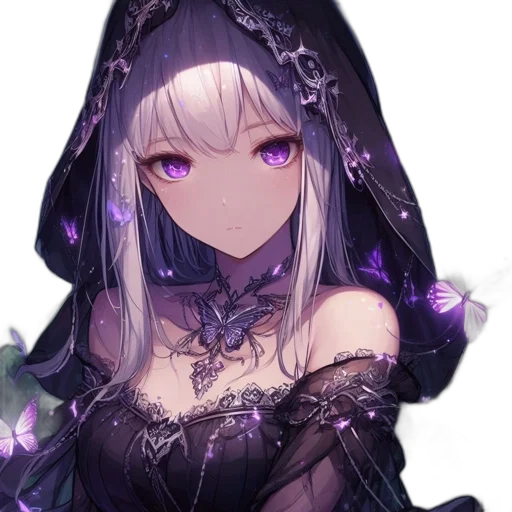 dress, crown, flower, staff transparent PNG cut-out