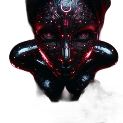 mask, face, creature, robot transparent PNG cut-out