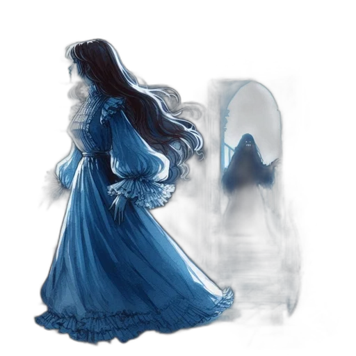 dress, mask, concept art, fantasy art transparent PNG cut-out