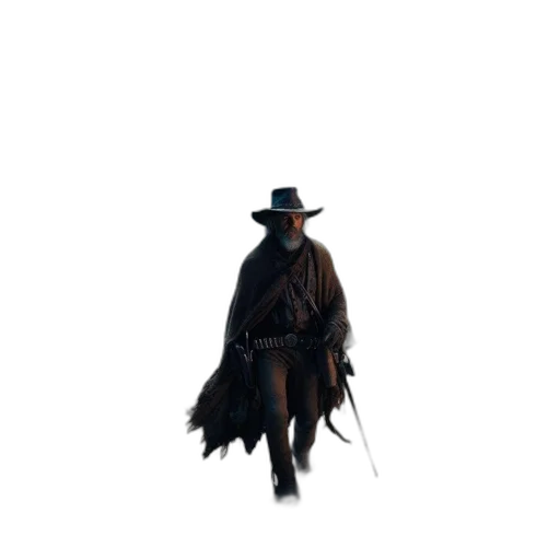 hat, jacket, staff, animal transparent PNG cut-out