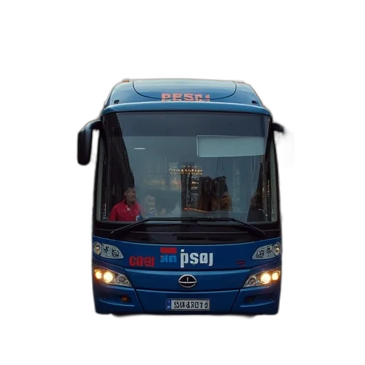 staff, 3d render, photorealistic, bus transparent PNG cut-out