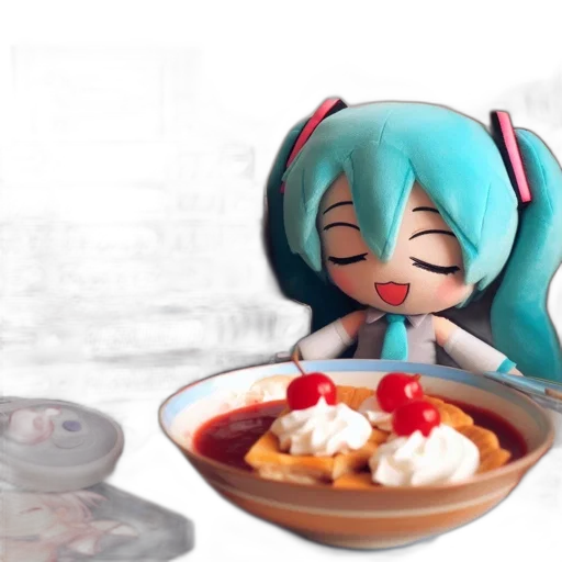 food, 3d render, concept art, anime transparent PNG cut-out
