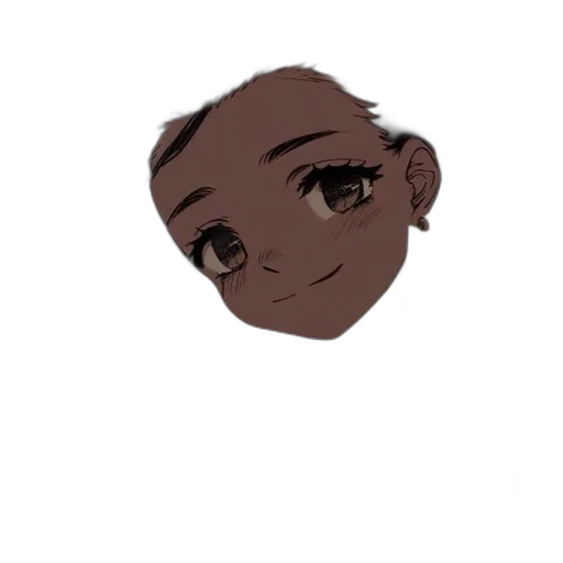 face, hair, staff, creature transparent PNG cut-out