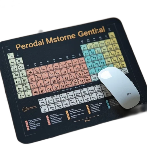 periodic, table, mousepad transparent PNG cut-out