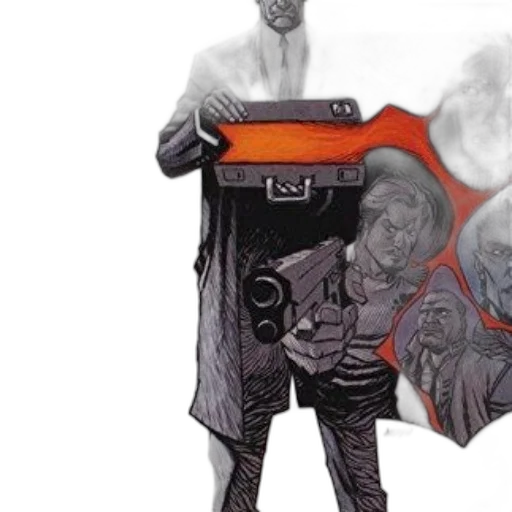 weapon, jacket, staff, robot transparent PNG cut-out