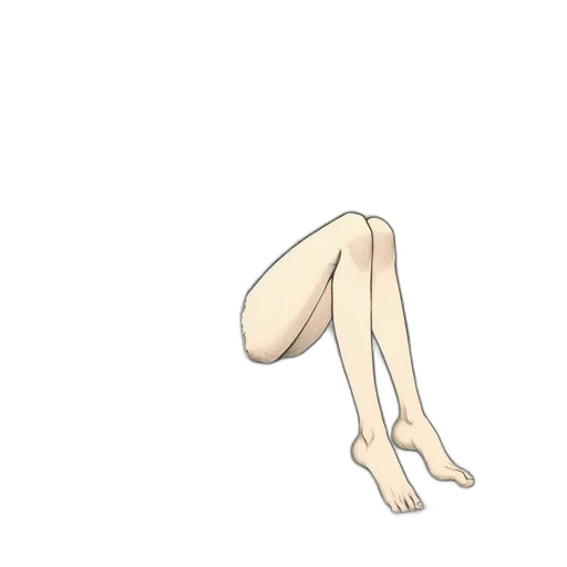 dress, creature, hair, shoes transparent PNG cut-out