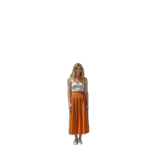 dress, jacket, staff, hair transparent PNG cut-out