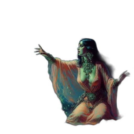 creature, dress, dragon, mask transparent PNG cut-out