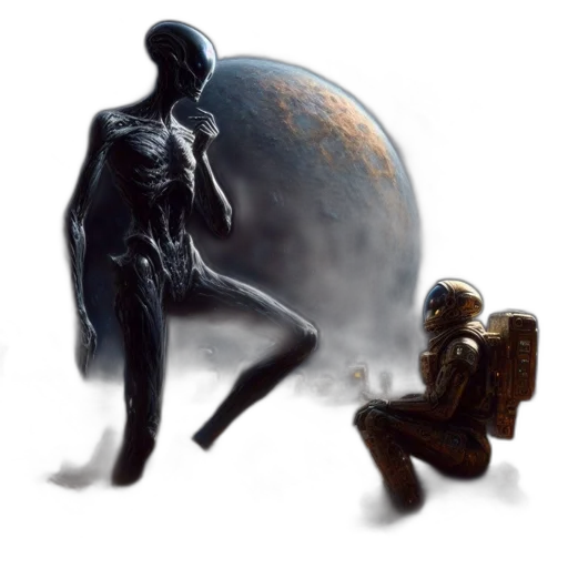 robot, creature, concept art, fantasy art transparent PNG cut-out