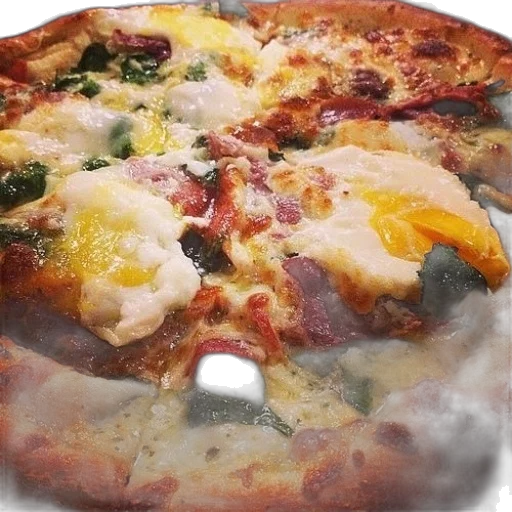 food, 3d render, photorealistic, pizza transparent PNG cut-out