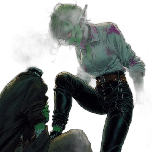 jacket, comic book art, cyberpunk, concept art transparent PNG cut-out
