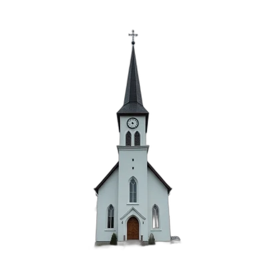 building, crown, dress, 3d render transparent PNG cut-out