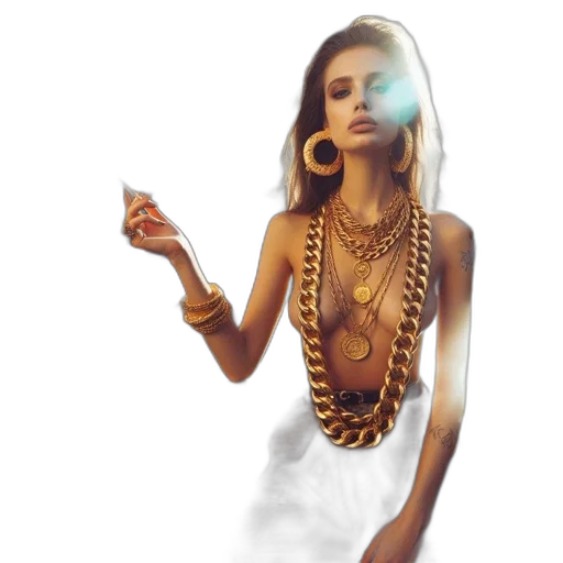 jewelry, dress, fantasy art, concept art transparent PNG cut-out
