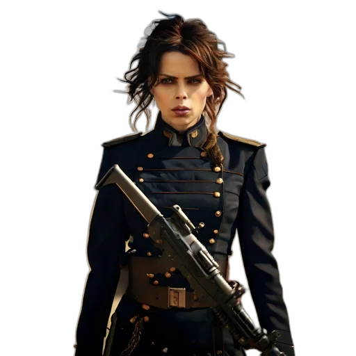 jacket, weapon, staff, concept art transparent PNG cut-out