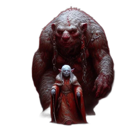 creature, animal, staff, concept art transparent PNG cut-out