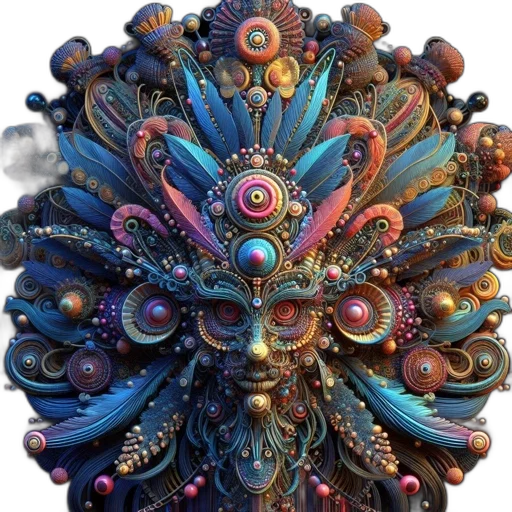 mask, face, crown, staff transparent PNG cut-out