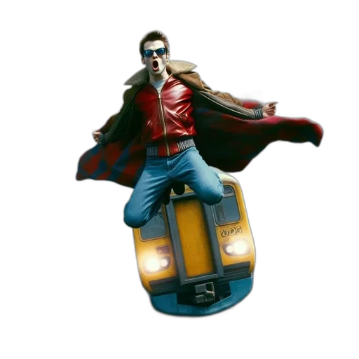 robot, jacket, concept art, 3d render transparent PNG cut-out