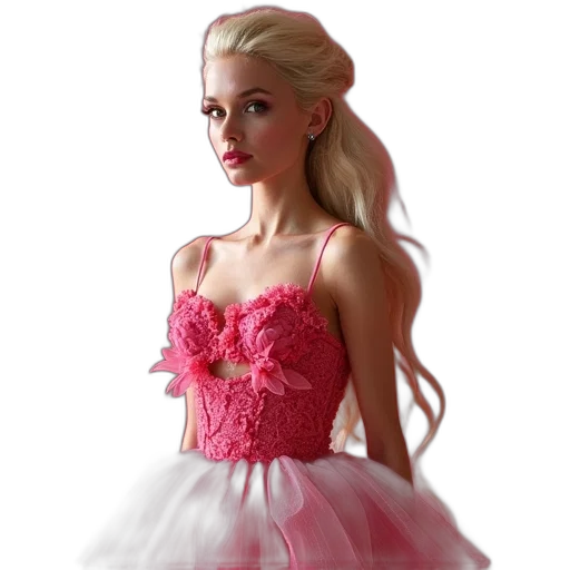 dress, 3d render, photorealistic, fantasy art transparent PNG cut-out