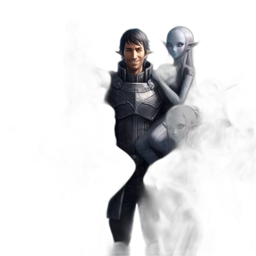 robot, staff, concept art, fantasy art transparent PNG cut-out