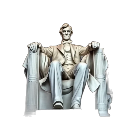 concept art, 3d render, abraham, statue transparent PNG cut-out