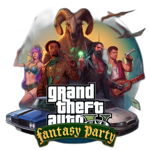 fantasy art, concept art, diverse, group transparent PNG cut-out
