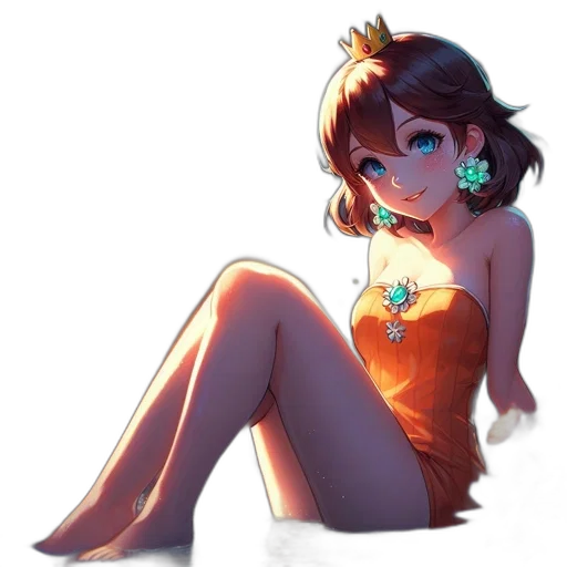 crown, dress, jewelry, creature transparent PNG cut-out