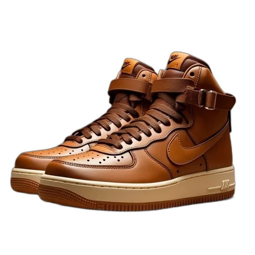 shoes, brown, nike, air transparent PNG cut-out