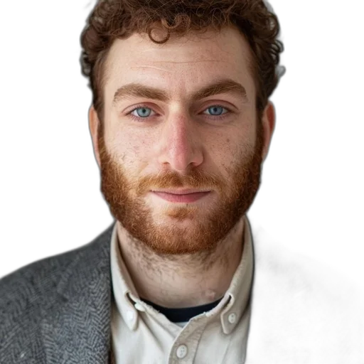 face, staff, jacket, robot transparent PNG cut-out