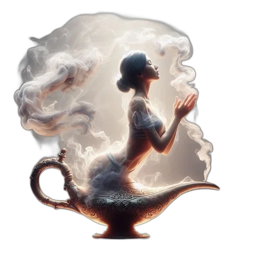 dragon, hat, staff, creature transparent PNG cut-out