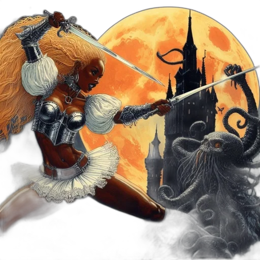 sword, dragon, fantasy art, concept art transparent PNG cut-out