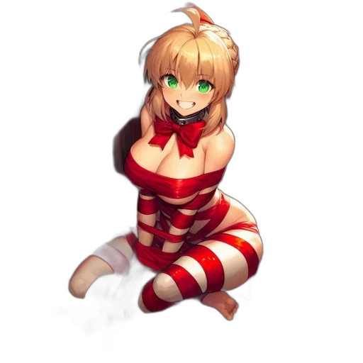 dress, robot, staff, creature transparent PNG cut-out
