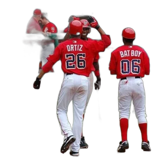 baseball, player, wearing, number transparent PNG cut-out