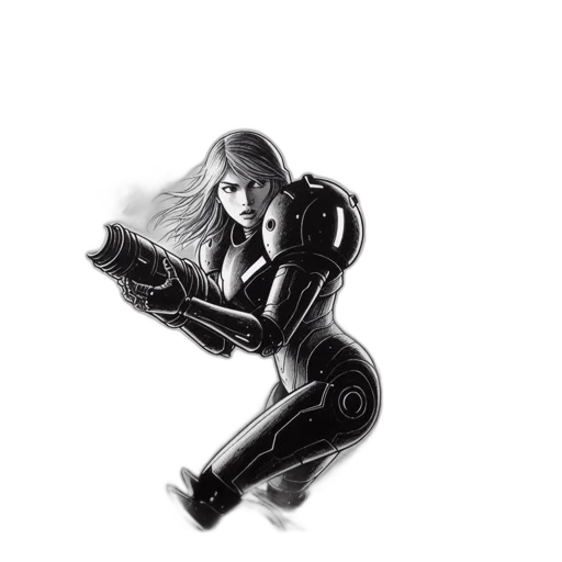 robot, weapon, comic book art, concept art transparent PNG cut-out