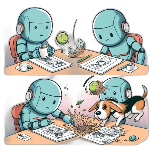 robot, concept art, comic book art, cartoon transparent PNG cut-out