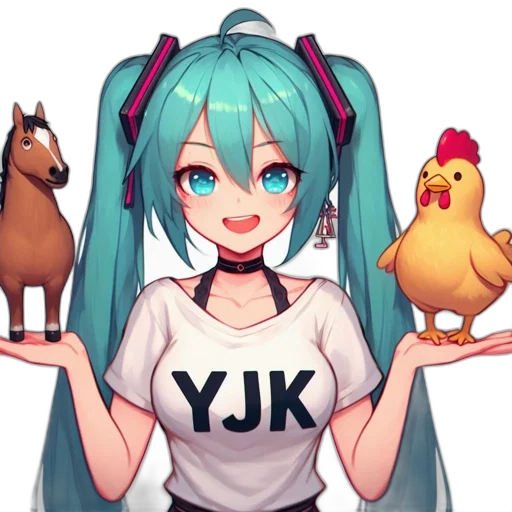 animal, dress, pixel art, anime transparent PNG cut-out