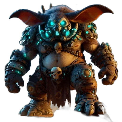 creature, staff, robot, weapon transparent PNG cut-out