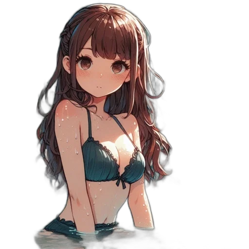 dress, crown, creature, staff transparent PNG cut-out