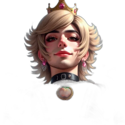 crown, face, staff, hat transparent PNG cut-out