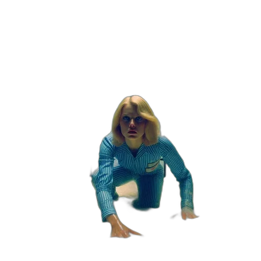 creature, robot, jacket, hair transparent PNG cut-out