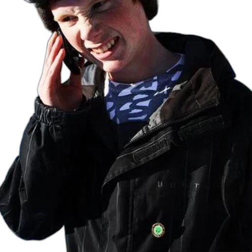 hat, staff, jacket, face transparent PNG cut-out