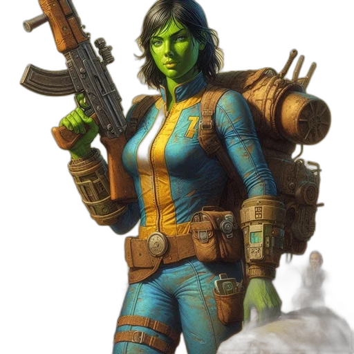 weapon, staff, jacket, concept art transparent PNG cut-out