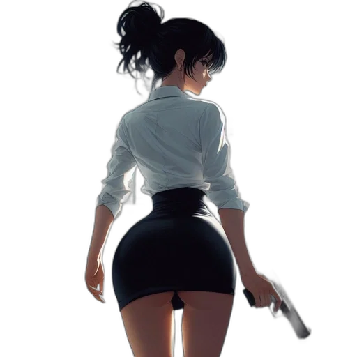 weapon, dress, staff, jacket transparent PNG cut-out