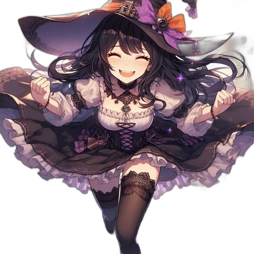 hat, dress, crown, staff transparent PNG cut-out
