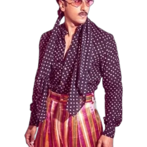 jacket, staff, jewelry, photorealistic transparent PNG cut-out